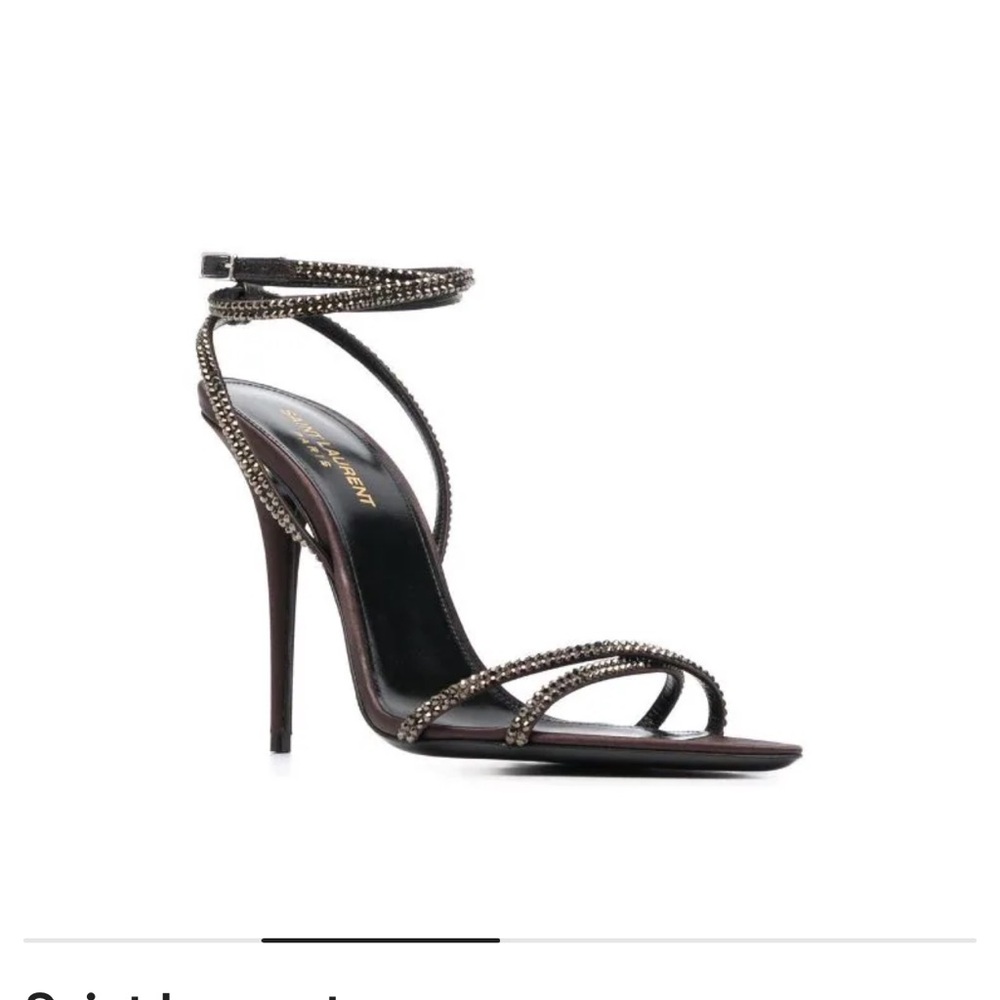 Saint Laurent
Ava 105mm embellished sandals.